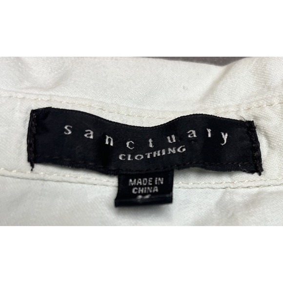 Sanctuary Long Sleeve  Pearl Snap Button Up Size M‎ Preppy Western - Picture 5 of 6
